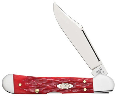 Case Trapper Mini CopperLock 2.7" Dark Red Bone