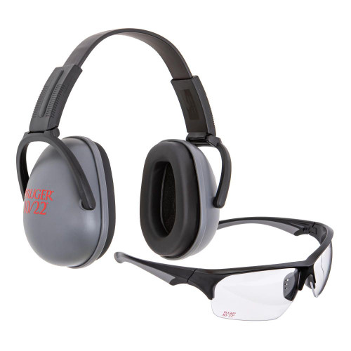 Allen Ruger 10/22 Passive Earmuffs & Shooting Glasses Combo Gray