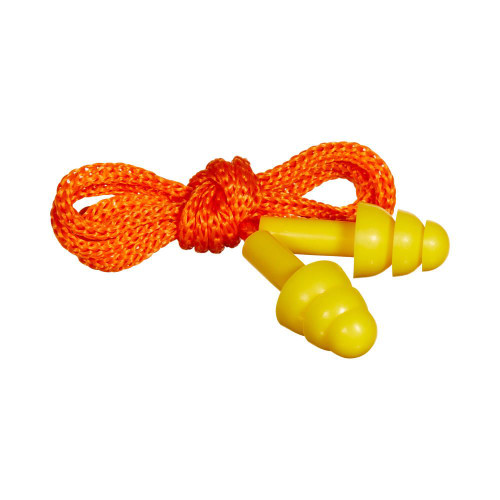 Allen Deluxe Ear Plugs with Cord & Small Case Orange view 2
