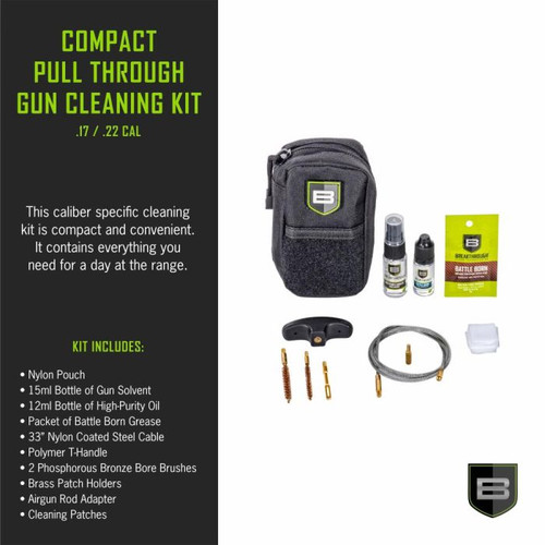 Allen Compact Pull Through Cleaning Kit Black