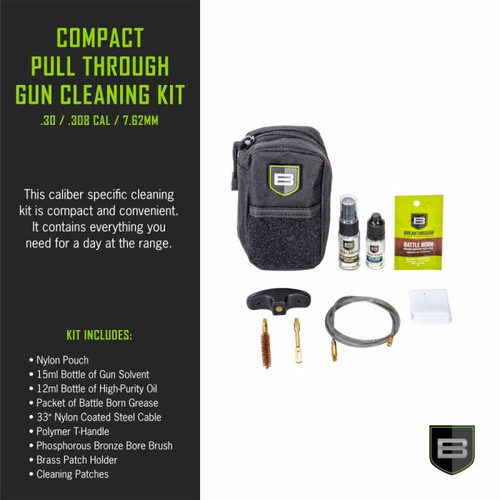Allen Compact Pull Through Cleaning Kit Black