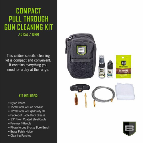 Allen Compact Pull Through Cleaning Kit Black