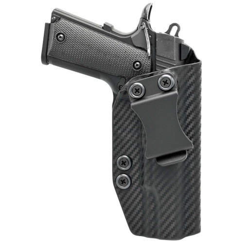 Rounded Browning 1911 IWB Holster Carbon Fiber view 2