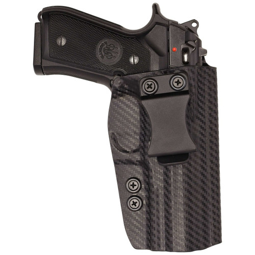 Rounded Bertta 92 Compact IWB Holster Carbon Fiber