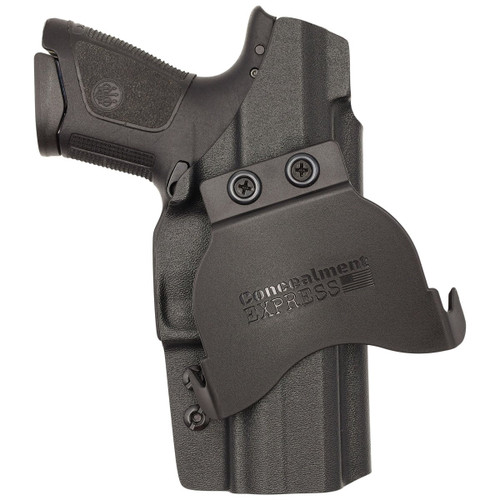 Rounded Beretta APX OWB Holster Black