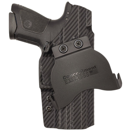 Rounded Beretta APX OWB Holster Carbon Fiber view 2