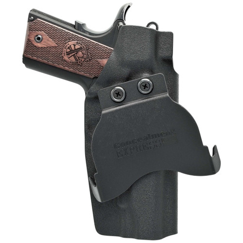 Rounded 1911 4.25 Commander OWB Holster Black view 2