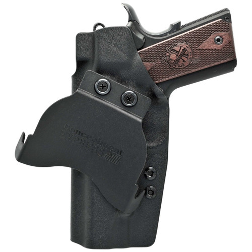 Rounded 1911 4.25 Commander OWB Holster Black view 2