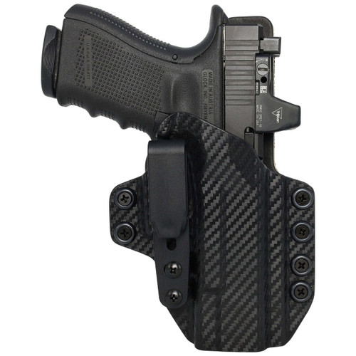 Rounded 1911 3.5/4.25/5 Hybrid Holster Carbon Fiber CEX-1911-425NR-CF-LH-STLTHR