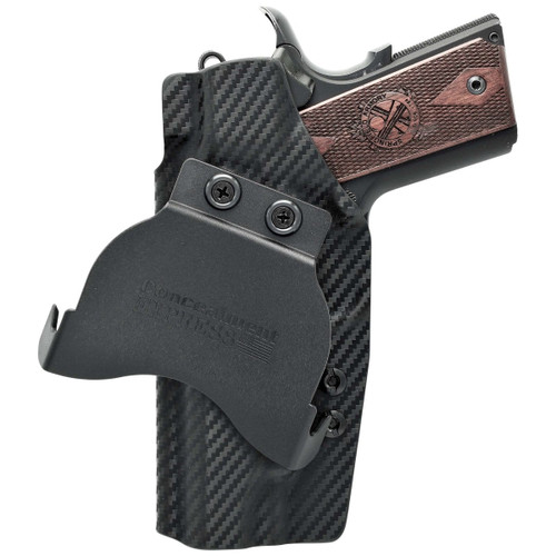 Rounded 1911 4.25 Commander OWB Holster Carbon Fiber