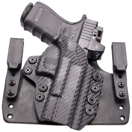 Rounded 1911 3.5/4.25/5 Tuckable Hybrid Holster Carbon Fiber