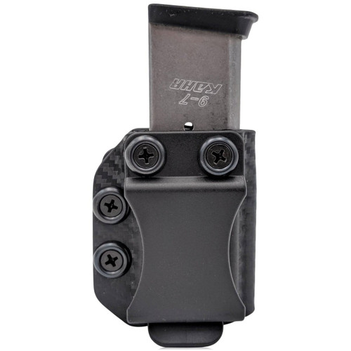 Rounded IWB/OWB Kydex Maganize Holster Carbon Fiber