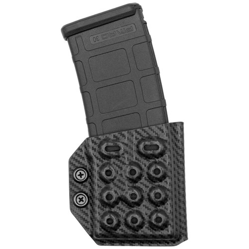 Rounded AR/Rifle OWB Magazine Holster Black view 2