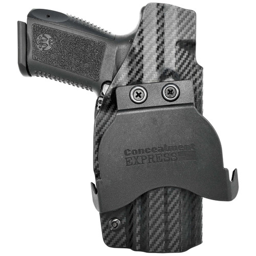 Rounded Canik TP9SF / TP9SF Elite OWB Holster Carbon Fiber