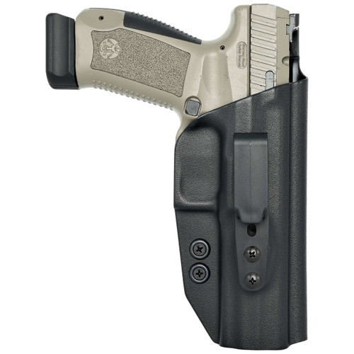 Rounded Canik TP9SFX Tuckable Holster Black CNK-TP9SFX-BK-LH-TUCK