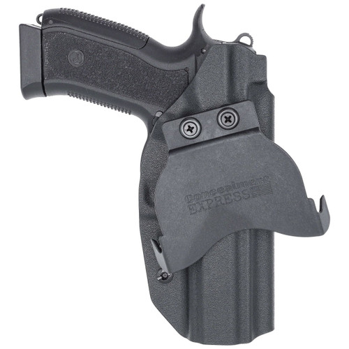 Rounded CZ 75 SP01 Phantom OWB Kydex Paddle Holster Black