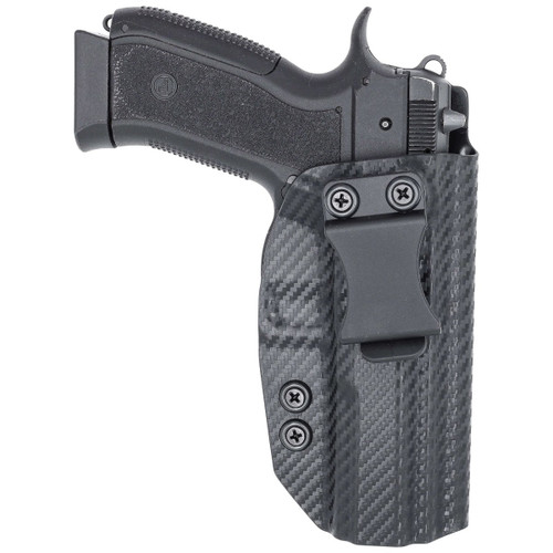 Rounded CZ 75 SP01 Phantom IWB Kydex Holster Carbon Fiber