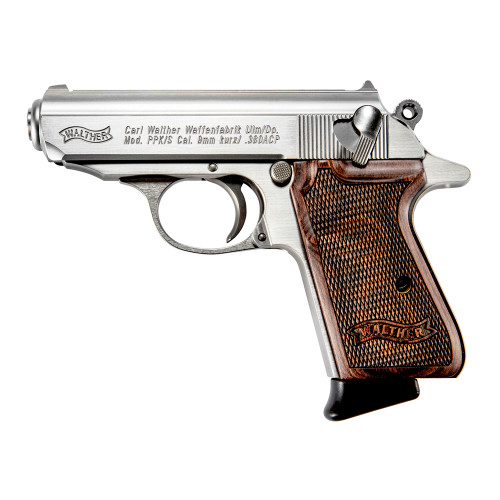 Walther PPK/S 380 ACP 3.3" Stainless/Walnut
