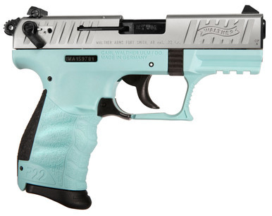 Walther P22 Q .22 LR 4.3" Angel Blue/Stainless 5120753