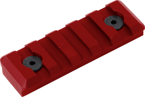 Timber Creek 5 Slot Picatinny Rail M-LOK Red