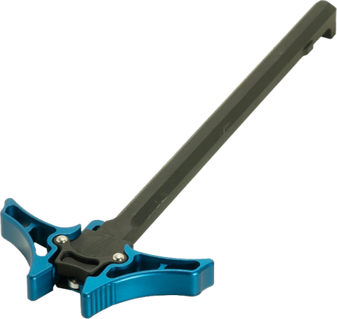 Timber Creek AR-10 Ambidexterous Charging Handle Blue view 2