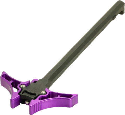Timber Creek AR-10 Ambidexterous Charging Handle Purple