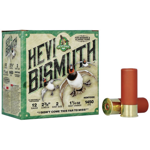 Hevi-Shot Bismuth 12 Gauge 2 3/4 in 1 1/4 oz 2 Shot view 3