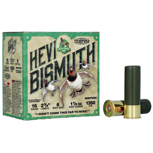 Hevi-Shot Bismuth 16 Gauge 2 3/4 in 1 1/8 oz 6 Shot view 3