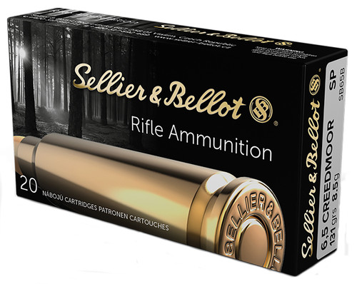Sellier & Bellot 6.5 Creedmoor 131 gr 2740 fps Soft Point SB65B