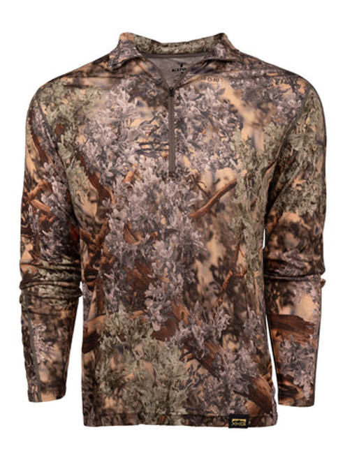 Kings Foundation 150 Merino 1/4 Zip Tee XL Desert Shadow XKG4117-DS-XL