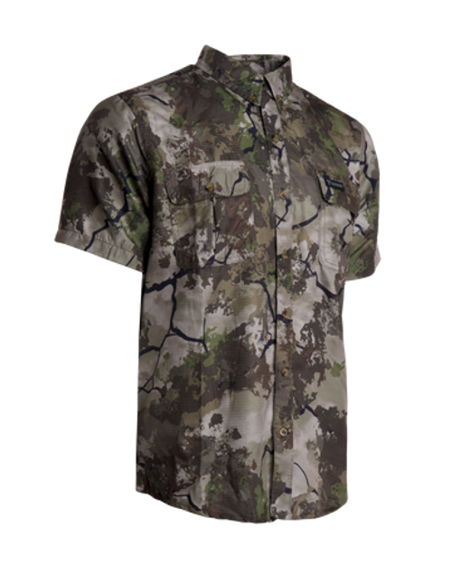 Kings Hunter Safari Short Sleeve Shirt Large KC Ultra KCM1605-KCU-L