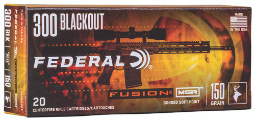 Federal Fusion 300 Blackout 150 Grain Fusion Soft Point view 2