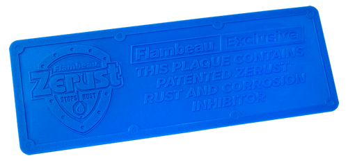 Flambeau Zerust Plaque Corrosion & Rust Protection Blue view 2
