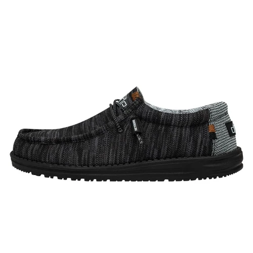 Hey Dude Wally Sox Polar Night Size 9 Black/Gray