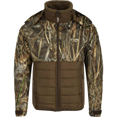Drake LST Guardian Flex Double Down Eqwader Full Zip Jacket L