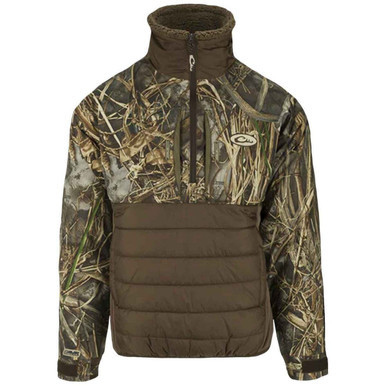 Drake LST Guardian Flex Double Down Eqwader 1/4 Zip Jacket 3XL Realtree Max-7