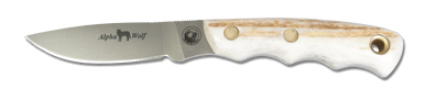 Knives of Alaska Alpha Wolf 3.75" Drop Point Stag