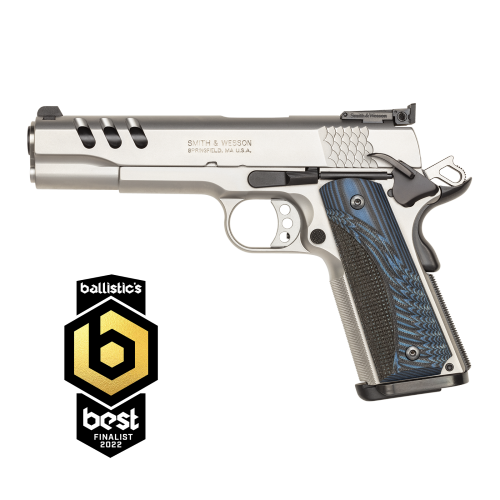 Smith & Wesson 1911 Performance Center 45 ACP 5" Stainless/Blue view 2
