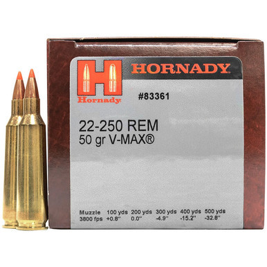 Hornady Varmint Express 22-250 Rem 50 Grain V-Max
