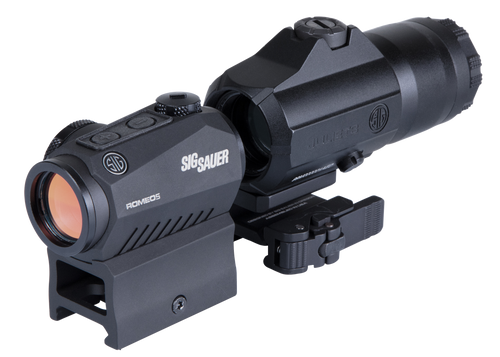 Sig Sauer Romeo5 & Juliet3 Combo 1x-24mm/3x-24mm Open Relfex Red Dot Sight Black SORJ53101
