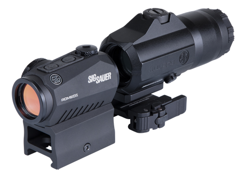 Sig Sauer Romeo5 & Juliet3 Combo 1x-24mm/3x-24mm Open Relfex Red Dot Sight Black