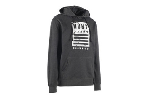 Browning Hunt Square Hoodie Small Gray A000579500102