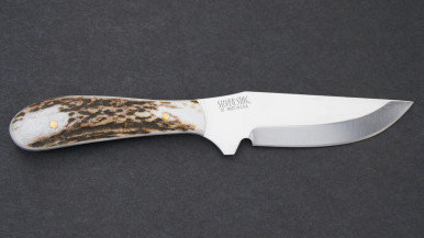 Silver Stag Elk Skinner Fixed 3.25" Stag