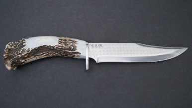 Silver Stag Short Bowie Fixed 8" Stag