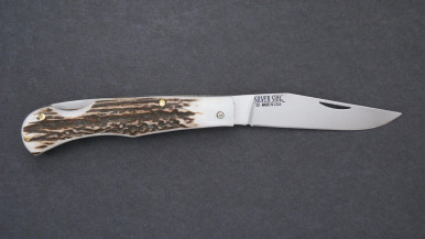 Silver Stag Large Back Lock Folding 4" Stag
