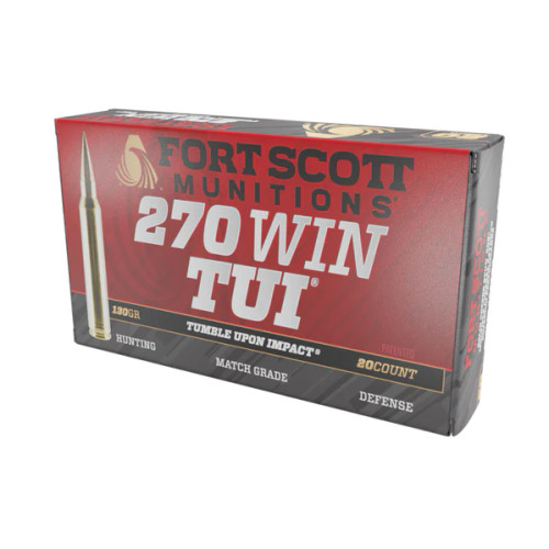 Fort Scott Tumble Upon Impact 270 Win 130 gr Solid Copper Spun