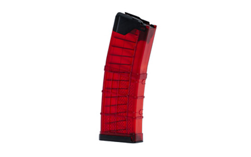 Lancer L5 Advanced Warfighter AR-15 .223 Rem 30 Round Magazine Red Transparent MGLS2320-54