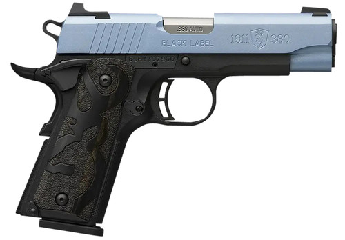 Browning 1911 Black Label 380 ACP 3.63" Black/Polar Blue 051990492 view 2