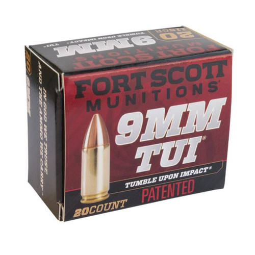 Fort Scott Tumble Upon Impact 9mm 80 gr Solid Copper Spun
