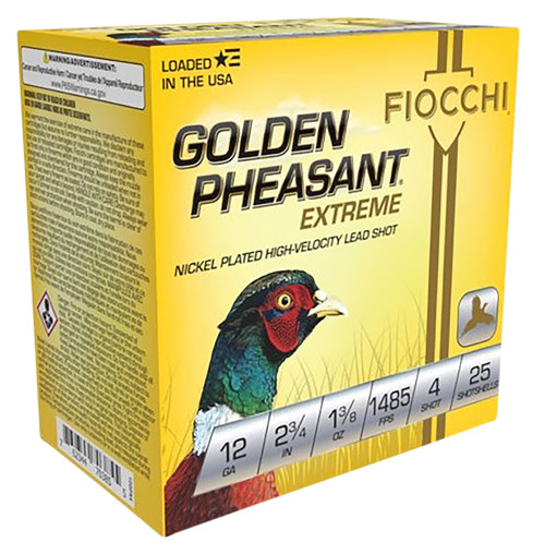 Fiocchi Golden Pheasant Extrema 12 GA 1 3/8 oz 4 Shot